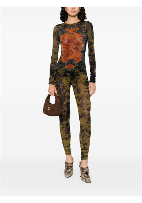 catsuit mesh crew neck printed médaillon donna multicolor JEAN PAUL GAULTIER | 25/03-W-JS001-M006P004115